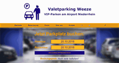 Desktop Screenshot of parkplatz-weeze.de